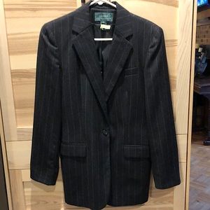 Ralph Lauren pinstripe blazer.